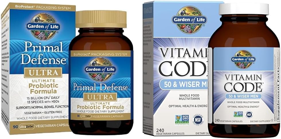 Primal Defense Ultra – Fórmula Probiótica Suprema com 15 Bilhões de UFC - Garden of Life
