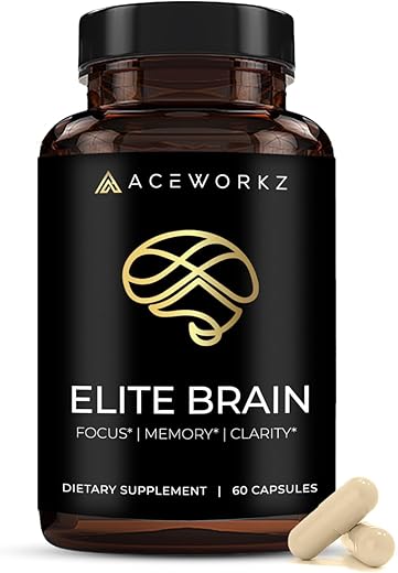 Elite Brain – Suplemento Nootrópico para Foco e Memória – Marca de Produto - ACEWORKZ