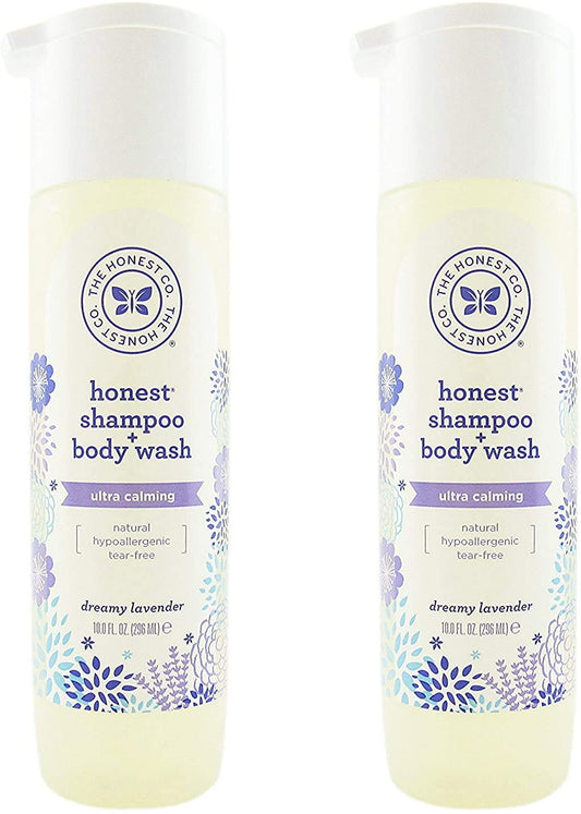 Shampoo e Sabonete Líquido Dreamy Lavender da The Honest Company (300 ml) – Kit com 2 unidades