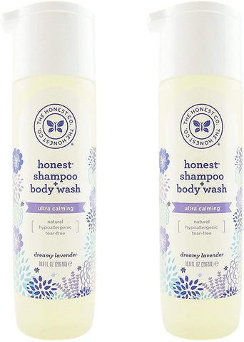 Shampoo e Sabonete Líquido Dreamy Lavender da The Honest Company (300 ml) – Kit com 2 unidades