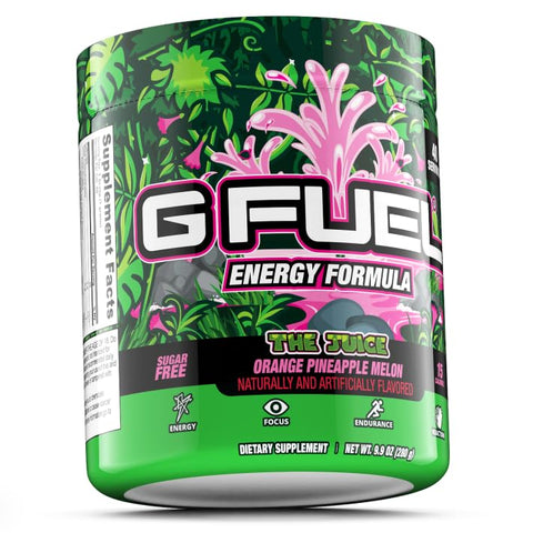 The Juice: Pó Energético, Sem Açúcar, Cafeína Limpa, Suplemento para Foco, Mistura para Água, Sabor Laranja e Abacaxi - G Fuel