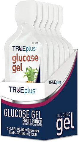 Gel de Glicose, Sabor Ponche de Frutas – Sachê de Gel – Pacote com 6 – 30g cada - TRUEplus