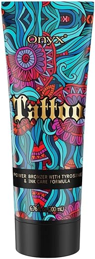 Loção Bronzeadora Onyx Tattoo com Proteção contra Desbotamento e Cuidado para Tinta