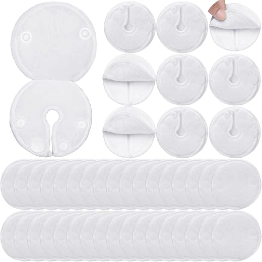 20 Pack Almofadas para Tubo de Alimentação G Button com Capa – Suprimentos Reutilizáveis para Tubo de Alimentação Gtube – Coberturas de Algodão para Botão G – Suprimentos para Diálise Abdominal Peritoneal e Tubo Peg - Sosation