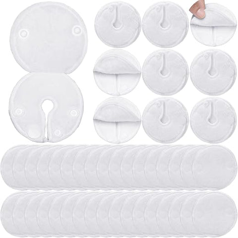 20 Pack Almofadas para Tubo de Alimentação G Button com Capa – Suprimentos Reutilizáveis para Tubo de Alimentação Gtube – Coberturas de Algodão para Botão G – Suprimentos para Diálise Abdominal Peritoneal e Tubo Peg - Sosation