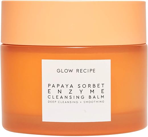 Bálsamo de Limpeza Enzimático de Mamão – Removedor de Maquiagem, Esfoliante Suave, Bálsamo Removedor de Maquiagem - Glow Recipe