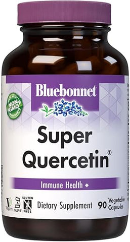 BB-553 Nutrição Super Quercetina Cápsulas Vegetais, Fórmula de Vitamina C, Melhor para Temporada – 60 cápsulas - Bluebonnet