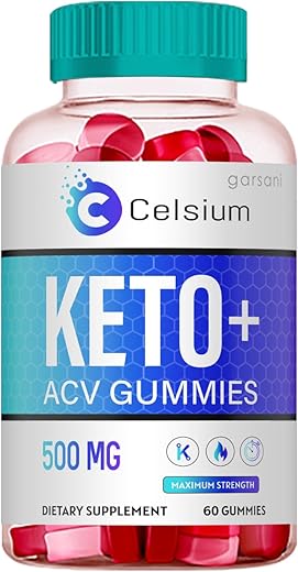 Garsani - Celsium Keto ACV Gummies – Celsium: Gomas de Vinagre de Maçã para Dieta Cetogênica (Unidade, 60 Gomas)