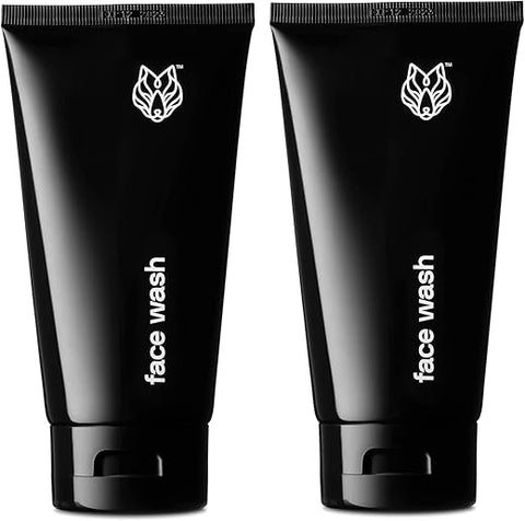 Sabonete Facial em Pó de Carvão para Homens – 150 ml, 2 Unidades – Limpeza Facial Remove Impurezas Indesejadas da Pele - Black Wolf