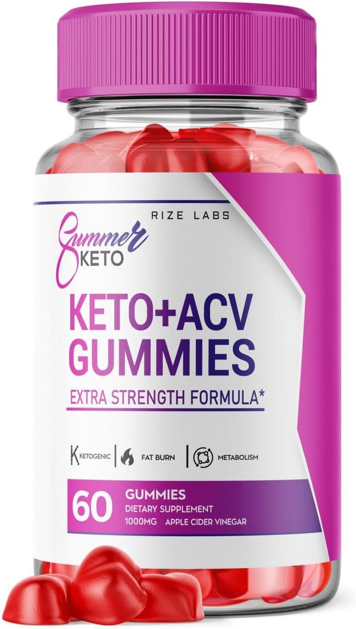 rize labs - Gummies de Verão Keto ACV – Perda de Peso – Gummies de Verão – Gummies Keto ACV – Dieta para Queimar Gordura da Barriga – Avaliações de Gummies AC – Gomitas Vegan – Fórmula Avançada (60 Gummies)