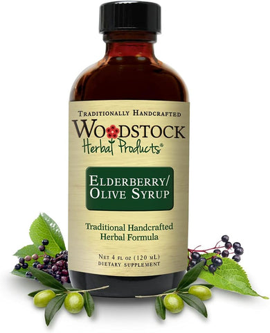 WOODSTOCK HERBAL PRODUCTS - Xarope de Sabugueiro e Azeitona, 120 ml