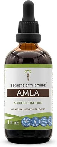 Secrets of the Tribe - Segredos da Tribo – Extrato Líquido de Amla, Fruta Seca de Amla (Emblica Officinalis) em Tintura, 120 ml