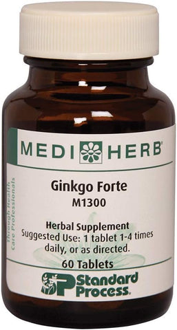 Ginko Forte M1300 60 T – Medi Herb | Fortaleça sua memória e concentração | 60 comprimidos | 1300 mg