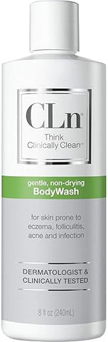 BodyWash – Sabonete Corporal Não Ressecante para Pele Comprometida com Eczema, Dermatite e Irritação – Marca CLn - CLn