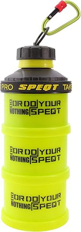 SPEQT - Recipiente Empilhável para Pó de Proteína, com Mosquetão – 500g