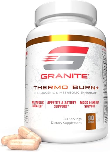 Granite Supplements - Thermo Burn by Granite® – Nova Fórmula Avançada Termogênica, Metabólica e de Humor (90 Cápsulas)