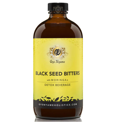 BLACK SEED BITTERS com Moringa 3 x 473 ml frascos~Gye Nyame~Desintoxicação e Economia