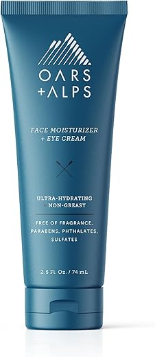 Oars + Alps - Oars Alps: Hidratante Facial e Creme para os Olhos, Nutre a Pele com Manteiga de Karité e Óleo de Jojoba, Anti-Envelhecimento, Vegano e Livre de Glúten