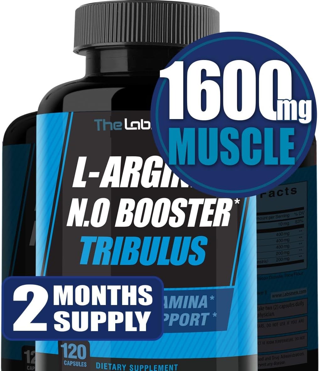 THELABSMENCO - Suplemento de Óxido Nítrico I Suplemento de Arginina 1600mg Vs Cápsulas de L-Arginina 1000mg / Suplemento de L-Arginina e L-Citrulina (Estimulador de Óxido Nítrico) para Vascularidade, Resistência com