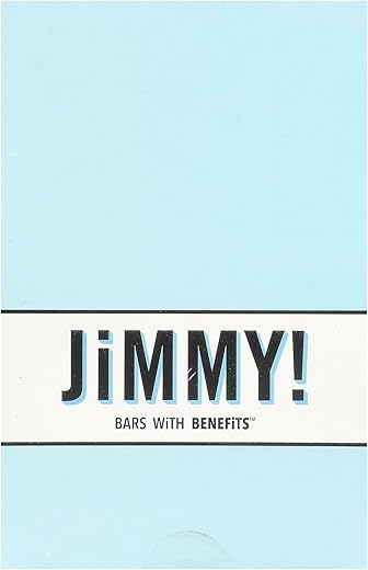 Jimmy - JiMMY! Barras com Benefícios, Barra de Proteína, Cookies ‘N Cream, 12 Barras, 58g Cada