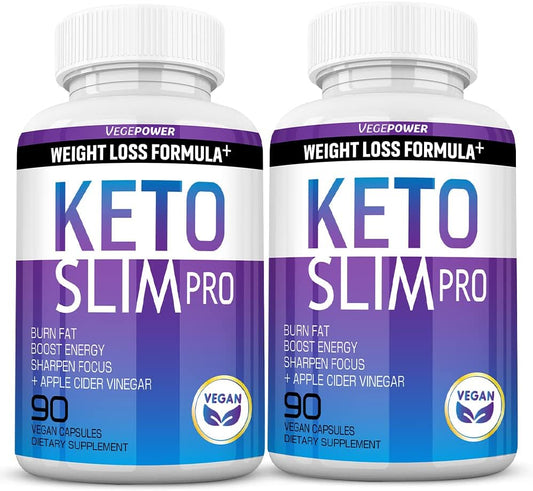 VEGEPOWER - Pílulas de Dieta Keto – Vinagre de Maçã, Suplemento de Sal BHB Exógeno – Utilize Gordura para Energia/Foco, Controle Desejos – Mulheres Homens