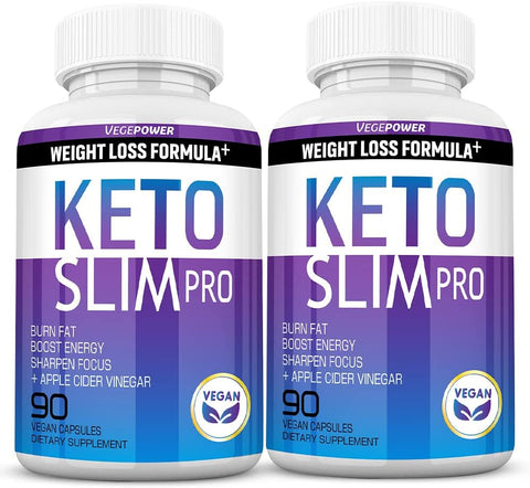 VEGEPOWER - Pílulas de Dieta Keto – Vinagre de Maçã, Suplemento de Sal BHB Exógeno – Utilize Gordura para Energia/Foco, Controle Desejos – Mulheres Homens