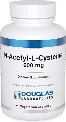 N-Acetyl-L-Cysteine 600 mg | Precursor de Glutationa para Proteção Antioxidante | 90 Cápsulas Vegetarianas - Douglas Laboratories