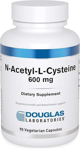 N-Acetyl-L-Cysteine 600 mg | Precursor de Glutationa para Proteção Antioxidante | 90 Cápsulas Vegetarianas - Douglas Laboratories
