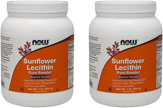 NOW Foods - Now Foods Sunflower Lecithin em Pó, 454g – 2 Pacotes