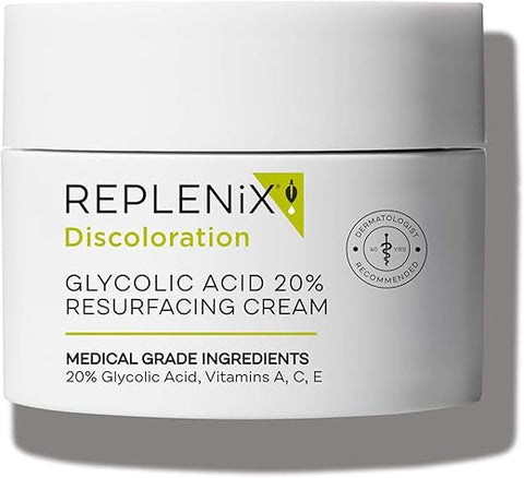 Creme Replenix Ácido Glicólico 20% Resurfacing, Hidratante – 50g