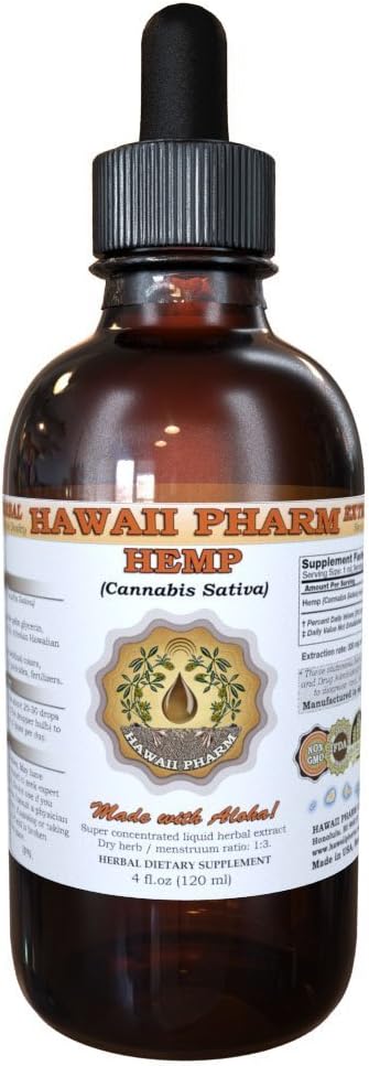 Hawaii Pharm - HawaiiPharm – Tintura de He Ye, Folha de Lótus (Nelumbo Nucifera) Extrato Líquido, Herbal 120 ml