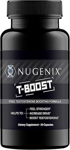 T Boost – Suplemento impulsionador de testosterona grátis para homens, 30 unidades - Nugenix
