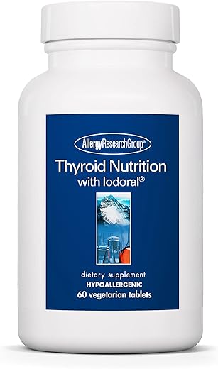 Nutrição para a Tireoide com Iodoral – Suporte para a Tireoide Masculina – 60 cápsulas - Allergy Research Group