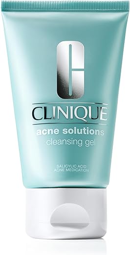 Gel de Limpeza Clinique Acne Solutions com 2% de Ácido Salicílico – Tratamento para Acne – 100ml