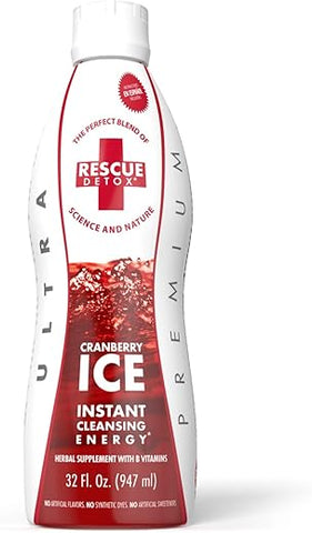 ICE – Sabor Cranberry – 946ml | Funciona em 90 minutos até 5 horas - Rescue Detox