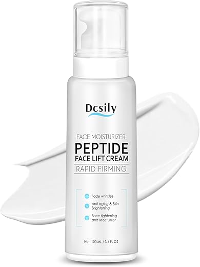 Dcsily - Creme Facial Rapid Face Lift: Anti Rugas, Peptídeo Reafirmante para Pele, Hidratante para Mulheres e Homens – Anti Envelhecimento, Tratamento para Bolsas nos Olhos de Colágeno, 10 Anos Mais Jovem em um