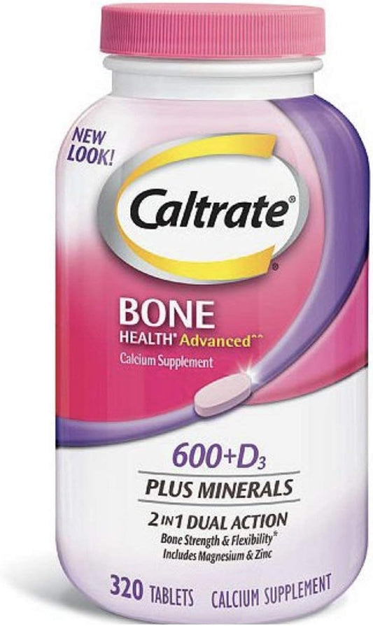 ZEYUMEE - Caltrate 600 D3 – Suplemento de Cálcio e Vitamina D (320 comprimidos) – Marca Líder em Saúde Óssea