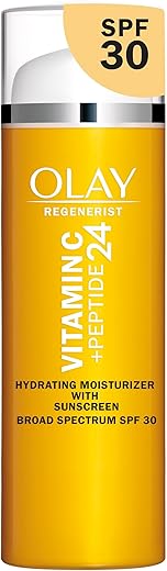 Regenerist Hidratante Facial com Vitamina C e Peptídeos, FPS 30, 50g - Olay