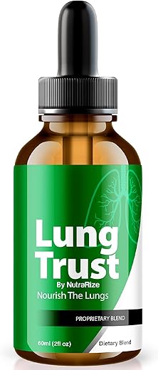 NutraRize - Lung Trust Drops – Fórmula Natural para Saúde Pulmonar – 30 Avaliações
