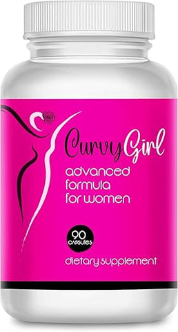 XENXNUTRA LABS - Pílulas para Ganho de Peso Feminino Curvy Girl – Aumento de Quadril e Seios para Mulheres – Tenha Curvas Rápidas – Preencha suas Calças Jeans e Entre no Maiô sem Cirurgia ou Enchimento – 90 cápsulas