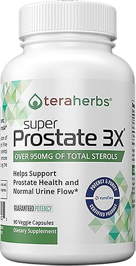 Super Prostate 3X – Controle da Bexiga – Fórmula Avançada – 60 Cápsulas - teraherbs