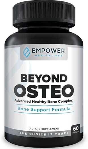 Empower Health Labs - Renovação Óssea Beyond Osteo com Magnésio e Vitamina K2 para Ossos Mais Fortes – Fornecimento de 30 Dias
