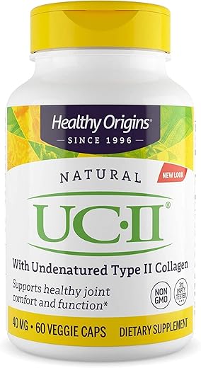 UC-II, 40 mg – Colágeno Premium para Saúde das Articulações e Mobilidade – 40 g - Healthy Origins