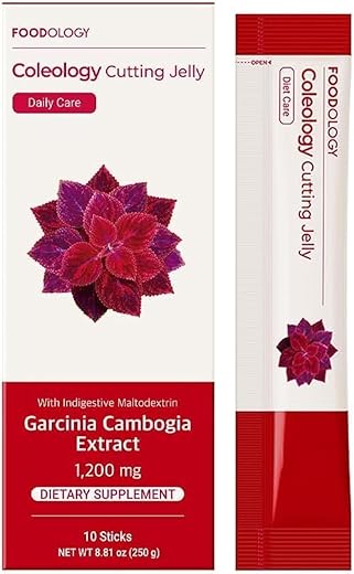 Coleology Gelatina Redutora (10 Dias) – Garcinia Cambogia (HCA) Sticks de Gelatina. Sabor Romã. Sementes de Chia, Colágeno - FOODOLOGY