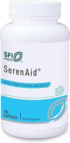SerenAid – Suplemento Digestivo Vegetariano de Enzimas Multidigestivas com Atividade DPP-IV | Marca Klaire Labs - Klaire Labs