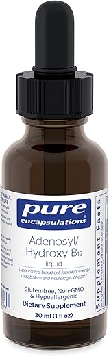 Adenosyl/Hydroxy B12 Líquido 30 mL – Suporta o Metabolismo Energético - Pure Encapsulations