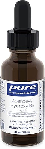Adenosyl/Hydroxy B12 Líquido 30 mL – Suporta o Metabolismo Energético - Pure Encapsulations