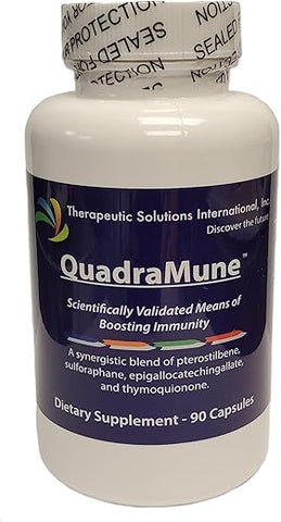 QuadraMune - Suplemento Dietético Natural Multi-Patenteado para Suporte Imunológico com uma Mistura Sinérgica de Pterostilbeno, Extrato de Broto de Brócolis e Extrato de Chá Verde – Marca em Destaque