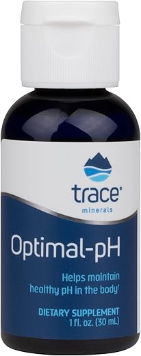 Optimal pH | Minerais Iônicos Concentrados | Mantém o pH Saudável no Corpo | Verificado pelo Projeto Não-OGM, Certificado Kosher, Sem Glúten, Vegano | Sem Sabor, 100g - Trace Minerals