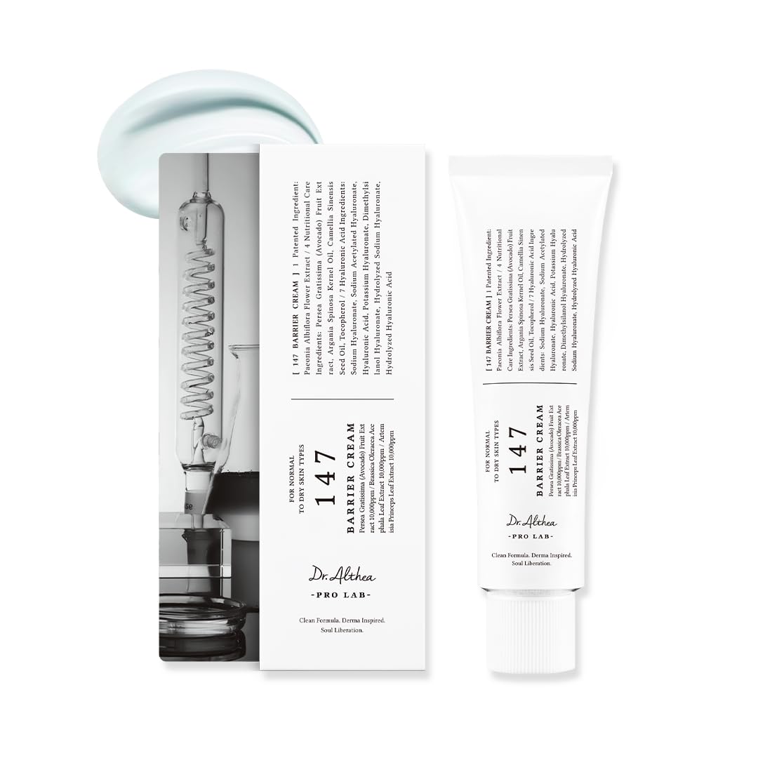 147 Creme Barreira – Hidratante Facial, Calmante, Barreira, Hidratação, Cuidados com a pele coreanos - Dr.Althea